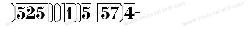 NumbersStrasse Regul字体转换